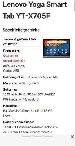 Lenovo yoga smart tab - smart,