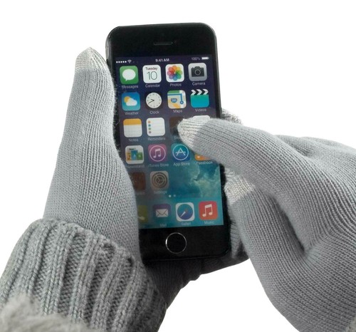 Guanti touch screen grigio per - guanti,